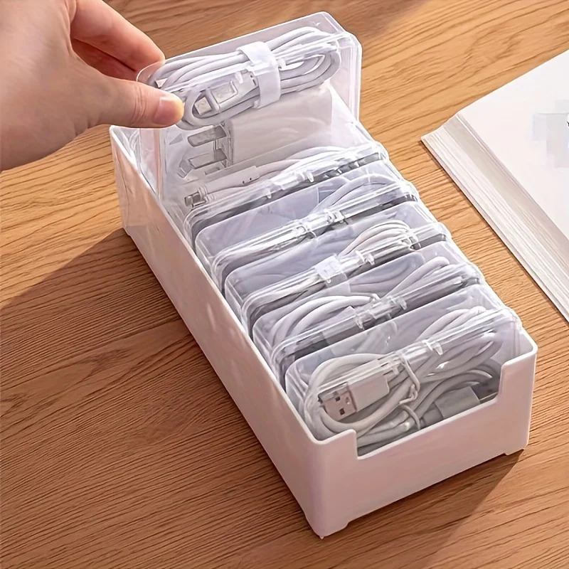 Cable Management Box - 7 Küçük Bölmeli Veri Kablosu Saklama