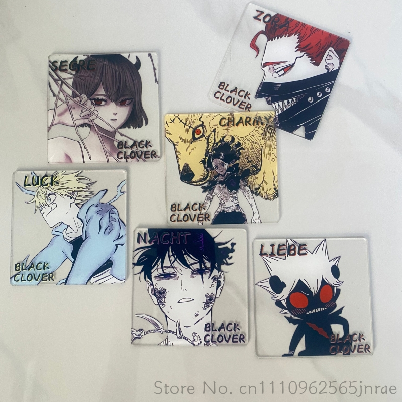 Home Office Jobs - Siyah Yonca Anime Yaratıcı Akrilik Coaster