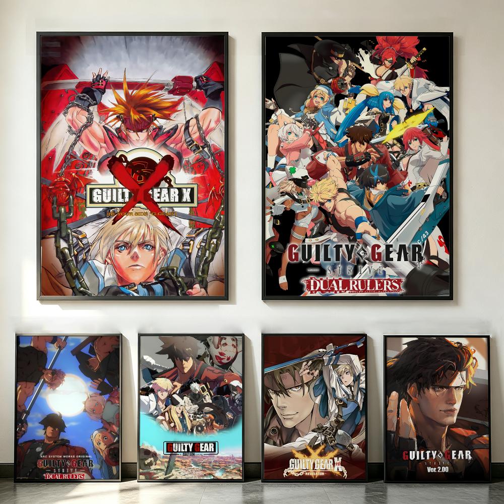 Home Office Gear - Guilty Gear Oyunu Posteri HD Trendy