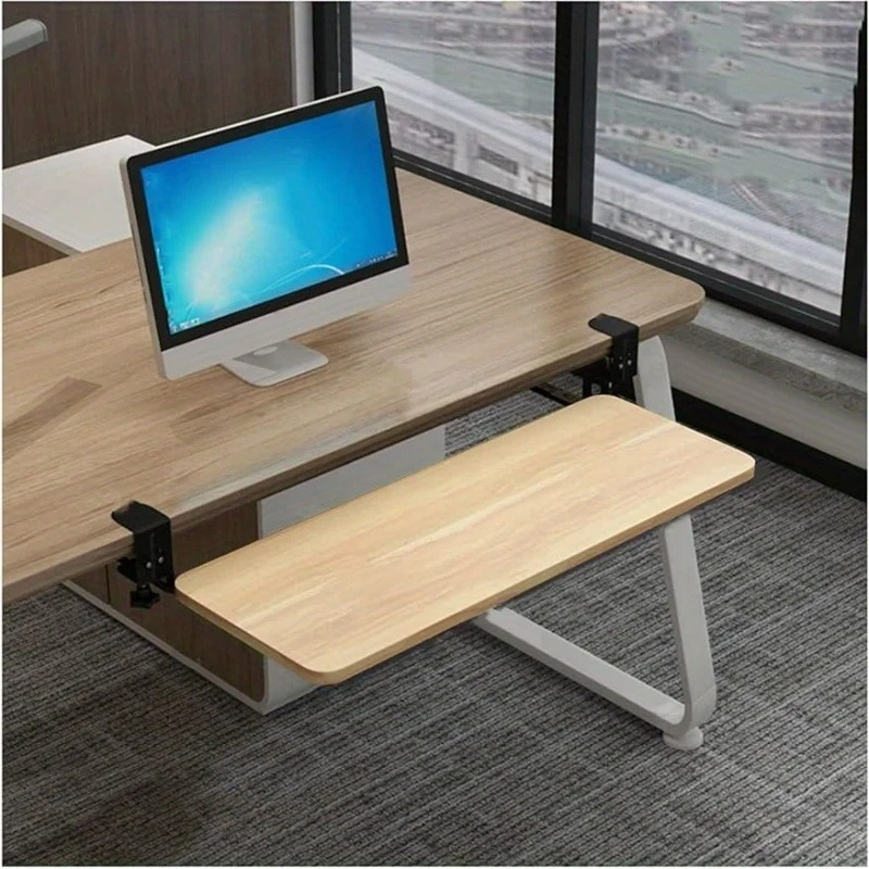 Keyboard Tray Under Desk - 1 adet kelepçeli klavye tepsisi ergonomik