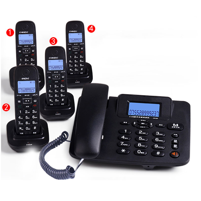 Home Office Gear - Kablosuz Telesekreter 2.4G Kablolu Telefon Ahizesi