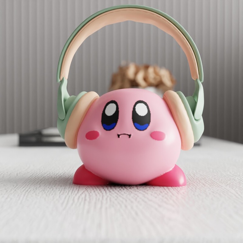 Home Office Jobs - MSKA Kulaklık Standı Kirby Sevimli Karikatür