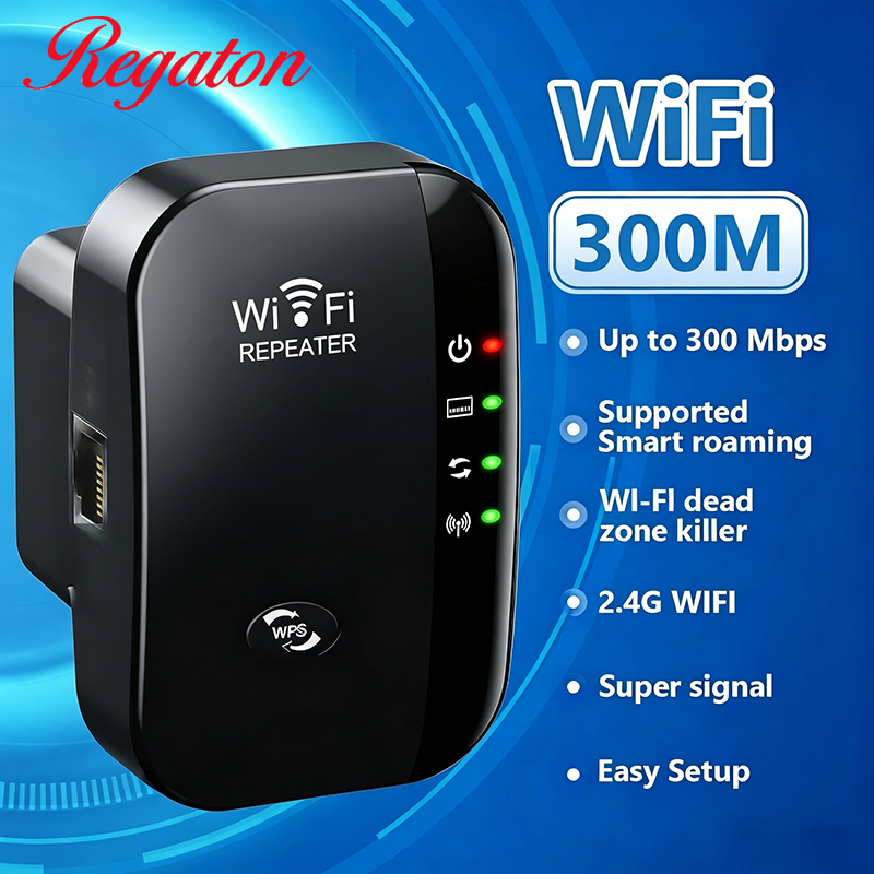 Home Office Jobs - Kablosuz 300M 2.4GHz WiFi Menzil Genişletici,