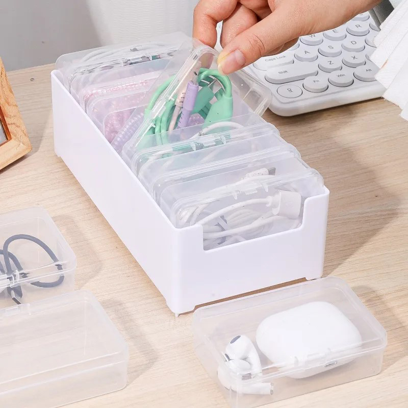 Cable Management Box - 7'si 1 Arada Şeffaf Veri Kablosu