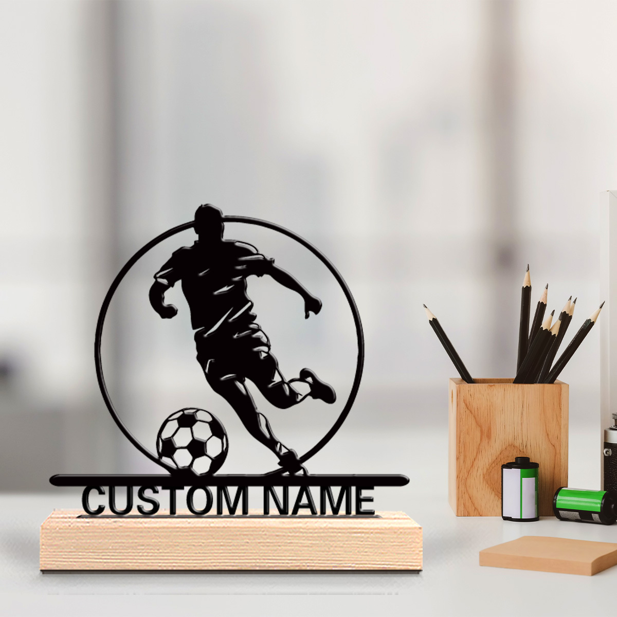 İsme Özel Metal Futbolcu Heyke - Home Office Jobs incelemesi ve fiyatı